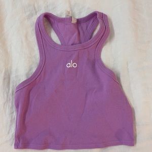 Purple Alo Racing Back Tank